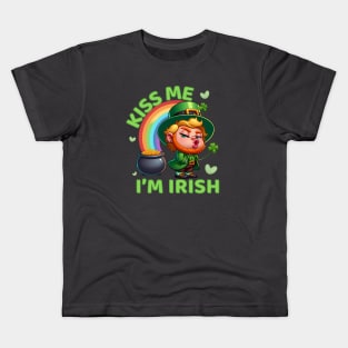 Kiss Me I'm Irish Kids T-Shirt